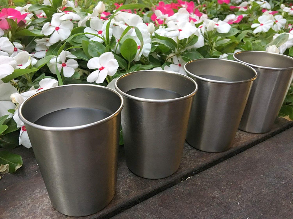 16 Pack Stainless Steel Cups for Kids and Adult Pint Cup Tumbler