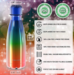 CHILLOUT LIFE Stainless Steel Water Bottle for Boys, Girls & Adults: 2