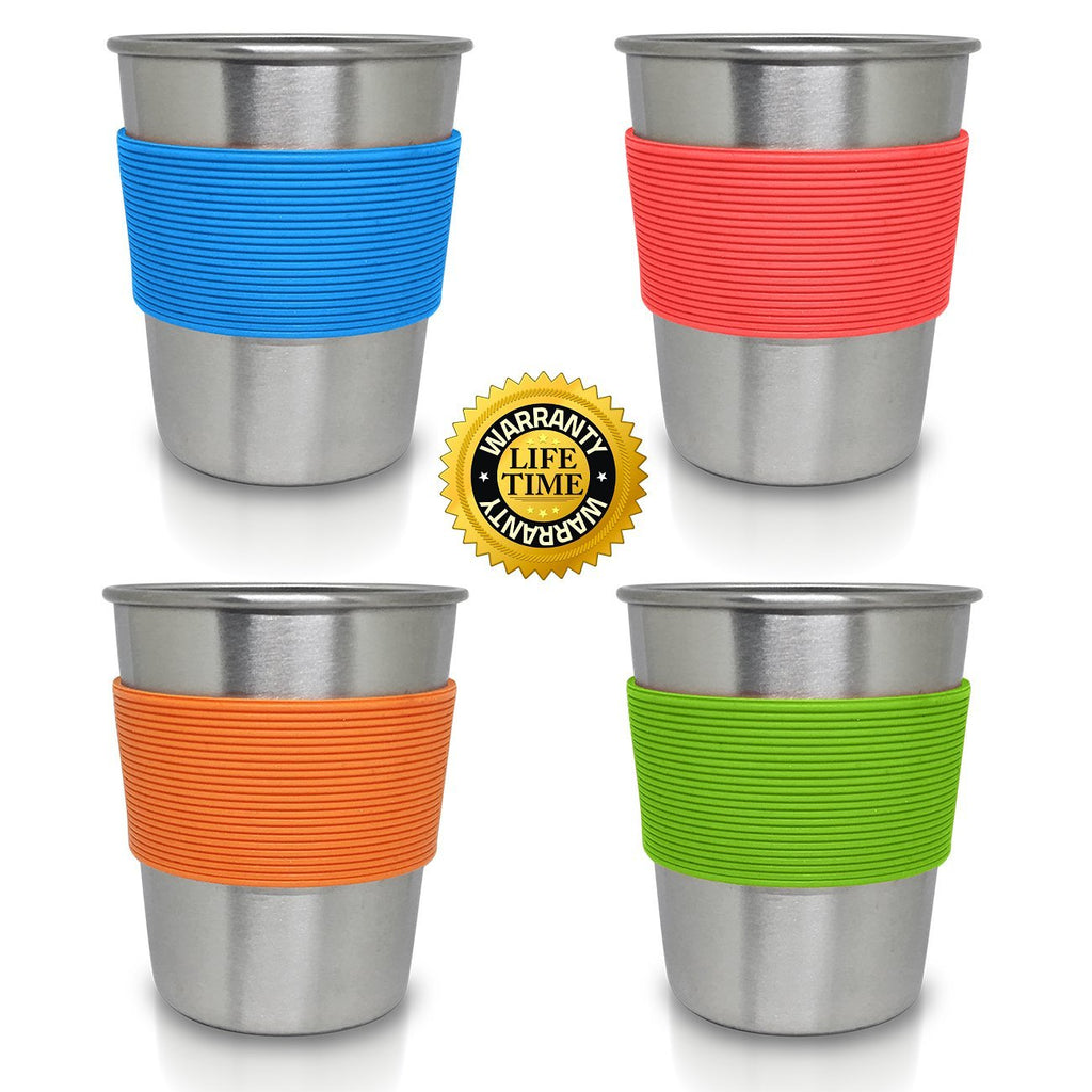 ShineMe Kids Cups with Lid, 12oz Stainless Steel Drinking Cups with Sleeves  and Spill Proof Lid, Unb…See more ShineMe Kids Cups with Lid, 12oz